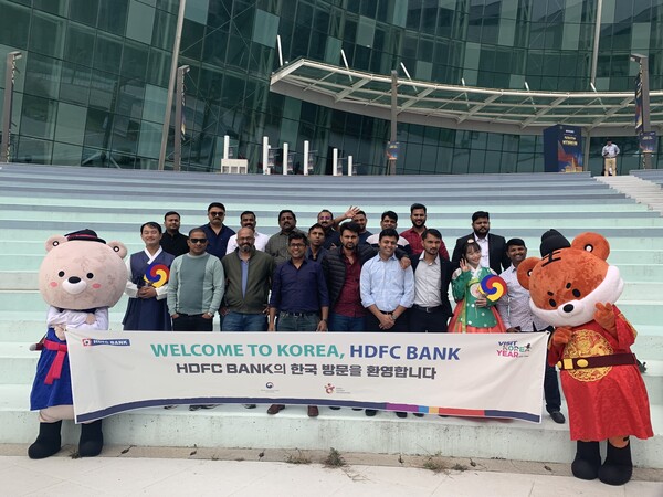 인도 HDFC 은행 기업회의 단체 방한 사진. 사진제공=한국관광공사